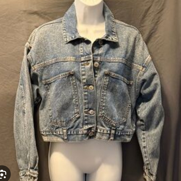 Forever 21, Size M, Denim Blue Women's Jacket, Cropped - Picture 10 of 10